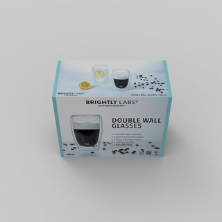 Discover Brightly Labs® High-Quality Drinkware Collection - Double wall glasses crafted from condensation-free borosilicate glass. Ideal for enjoying both hot and cold drinks at home.