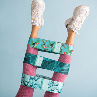 Brightly Labs® Fabric Resistance Bands Set - Multicolor Booty Bands for Legs, Butt, and Glutes - Durable, stylish, and perfect for achieving your fitness goals.