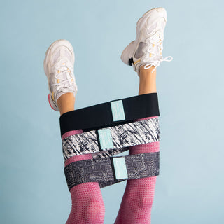 Brightly Labs® Fabric Resistance Bands Set - Multicolor Booty Bands for Legs, Butt, and Glutes - Durable, stylish, and perfect for achieving your fitness goals.