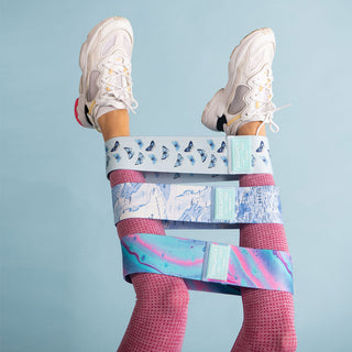 Brightly Labs® Fabric Resistance Bands Set - Multicolor Booty Bands for Legs, Butt, and Glutes - Durable, stylish, and perfect for achieving your fitness goals.