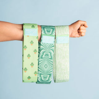 Brightly Labs® Fabric Resistance Bands Set - Multicolor Booty Bands for Legs, Butt, and Glutes - Durable, stylish, and perfect for achieving your fitness goals.