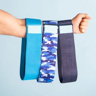 Brightly Labs® Fabric Resistance Bands Set - Multicolor Booty Bands for Legs, Butt, and Glutes - Durable, stylish, and perfect for achieving your fitness goals.