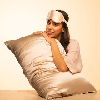 Brightly Labs® Silk Pillowcase - 22 Momme Mulberry Silk with Antibacterial Silver Ions for Luxurious Comfort