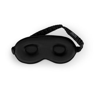 Silk Eyemask for Sleeping - Brightly Labs® Contour Design with Mulberry Silk, Organic Fabric, and Antibacterial Silver Ions for Ultimate Comfort and Restful Sleep