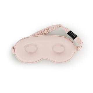 Silk Eyemask for Sleeping - Brightly Labs® Contour Design with Mulberry Silk, Organic Fabric, and Antibacterial Silver Ions for Ultimate Comfort and Restful Sleep