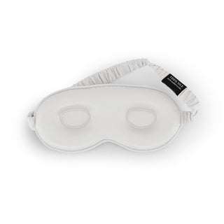 Silk Eyemask for Sleeping - Brightly Labs® Contour Design with Mulberry Silk, Organic Fabric, and Antibacterial Silver Ions for Ultimate Comfort and Restful Sleep