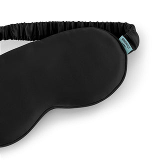 Silk Eyemask for Sleeping - Brightly Labs® Contour Design with Mulberry Silk, Organic Fabric, and Antibacterial Silver Ions for Ultimate Comfort and Restful Sleep