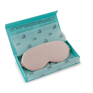 Silk Eyemask for Sleeping - Brightly Labs® Contour Design with Mulberry Silk, Organic Fabric, and Antibacterial Silver Ions for Ultimate Comfort and Restful Sleep