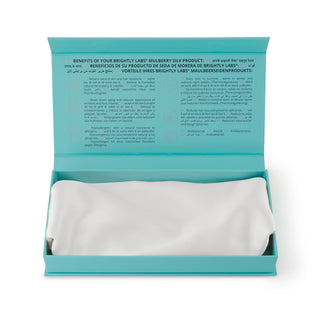 Brightly Labs® Silk Headband - Premium silver ion-infused Mulberry Silk for stylish and comfortable hair care. Elevate your look with this luxurious silk headband. 2x smoother than cotton, 4.5x more breathable, and clinically proven for sensitive skin. Explore BRIGHTY LABS for the finest in nutrition and natural beauty